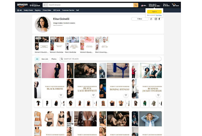 design and customize amazon influencer storefront